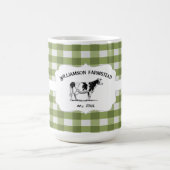Green Buffalo Kariert Farm Cow Tasse (Mittel)