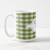 Green Buffalo Kariert Farm Cow Tasse (Links)