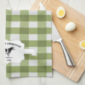 Green Buffalo Kariert Farm Kuh Küchentuch (Viertel Falte)