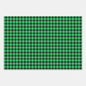 Green Buffalo Kariert Geschenkpapier Set (Vorderseite 3)