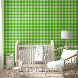 Green Buffalo Kariert Gingham Karo Textured Tapete
