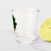 Green Buffalo Kariert Kleeblatt Schnapsglas (Rechts)