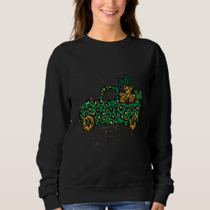 Green Buffalo Kariert Leopard Kleeblatt Truck St P Sweatshirt