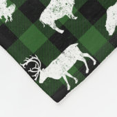 Green Buffalo Kariert Lumberjack Fleecedecke (Ecke)