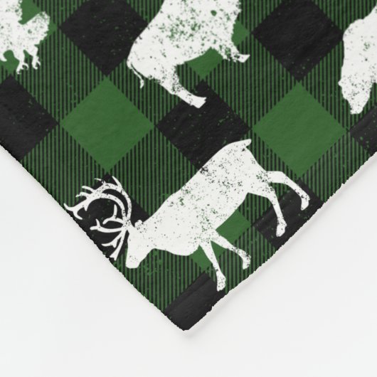 Green Buffalo Kariert Lumberjack Fleecedecke (Ecke)