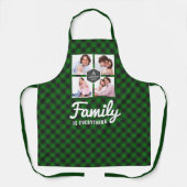 Green Buffalo Kariert Lumberjack Foto Collage Schürze (Vorderseite)