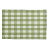 Green Buffalo Kariert Monogram Pillowcase Kissenbezug (Rückseite)