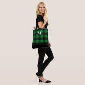 Green Buffalo Kariert Monogram Tote Bag Tasche (Am Model)