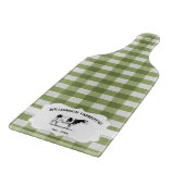 Green Buffalo Karierte Farm Cow Cutting Board Schneidebrett (Ecke)