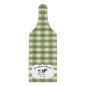 Green Buffalo Karierte Farm Cow Cutting Board Schneidebrett (Vorderseite)
