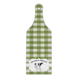 Green Buffalo Karierte Farm Cow Cutting Board Schneidebrett