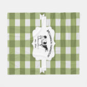 Green Buffalo Karierte Farm Kuh Fleece Blanken (Vorderseite (Horizontal))