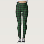 Green Buffalo Karierte Leggings (Vorderseite)