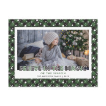 Green Buffalo Karierte Schneestars glauben Foto