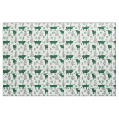 Green Buffalo Kariertes Longhorn Muster Stoff (Fat Quarter (45,7 x 55,9 cm))