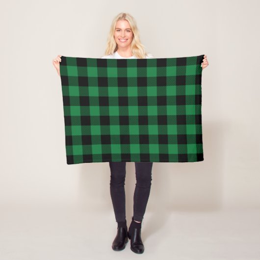 Green Buffalo Kariertes Muster Fleece Blanket (Beispiel)