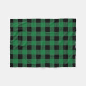 Green Buffalo Kariertes Muster Fleece Blanket (Vorderseite (Horizontal))