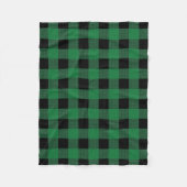 Green Buffalo Kariertes Muster Fleece Blanket (Vorderseite)