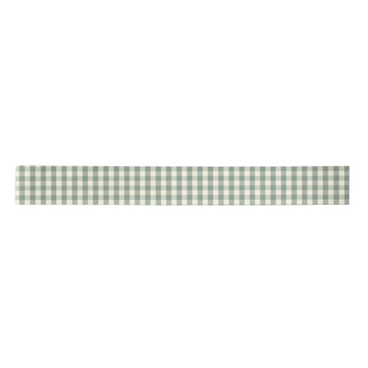 Green Buffalo Karo Gingham Satinband (Vorderseite)