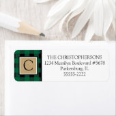 Green Buffalo Karo Kariert und Kraft Paper Monogra (Insitu)