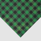 Green Buffalo Karo mit Wash Texture Seidenpapier (Ausschnitt)