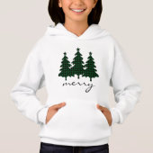 Green Buffalo Karo Pine Trees Hoodie (Vorderseite)