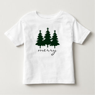 Green Buffalo Karo Pine Trees Kleinkind T-shirt