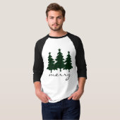 Green Buffalo Karo Pine Trees T-Shirt (Vorne ganz)