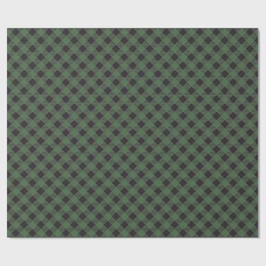 Green Buffalo Plaid Geschenkpapier (Flach)