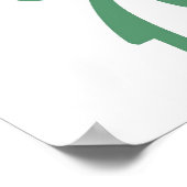 Green Bug Print Poster (Ecke)