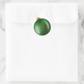 Green Bulb Ornament Sticker (Tasche)