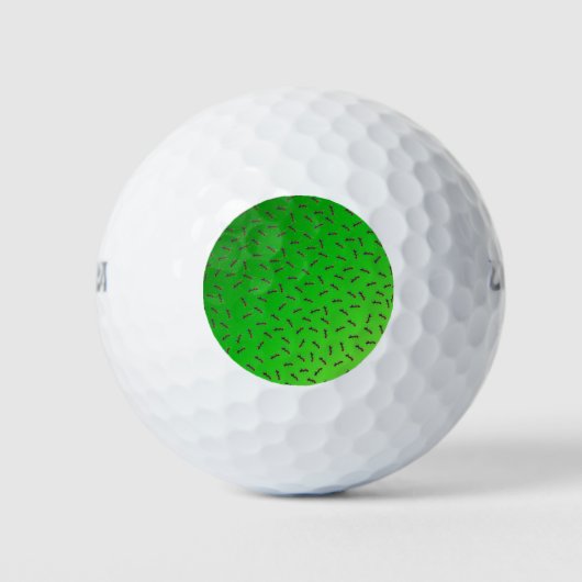 Green Bull Ants Muster Golfball (Vorderseite)