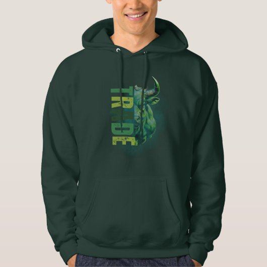Green bull | Trade Design Hoodie (Vorderseite)