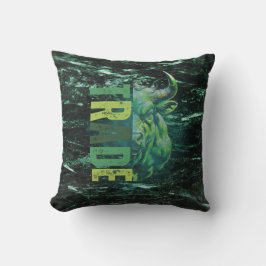 Green bull | Trade Design | Marble Kissen