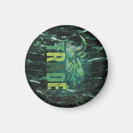 Green bull | Trade Design | Marble Magnet