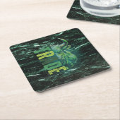 Green bull | Trade Design | Marble Rechteckiger Pappuntersetzer (angewinkelt)