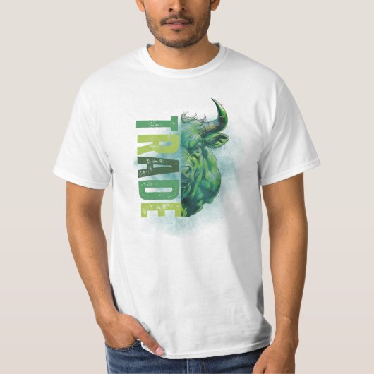 Green bull | Trade Design T-Shirt (Vorderseite)