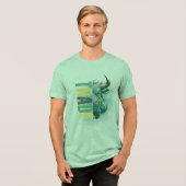 Green bull | Trade Design Tri-Blend Shirt (Vorderseite voll)