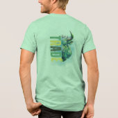 Green bull | Trade Design Tri-Blend Shirt (Rückseite)