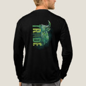 Green bull | Trade Design Tri-Blend Shirt (Rückseite)