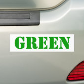 GREEN Bumber Aufkleber Autoaufkleber (Auf Auto)