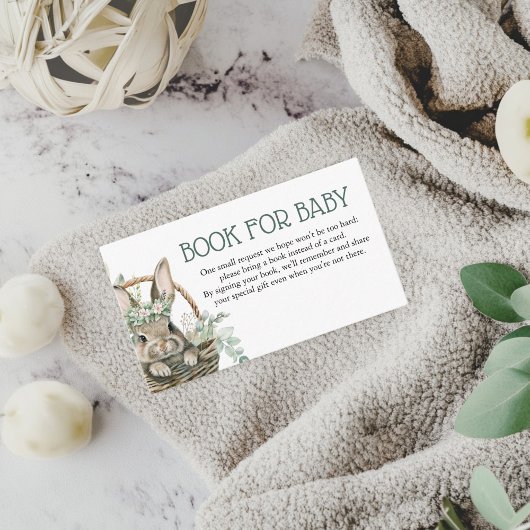 Green Bunny Books for Baby Showcard Begleitkarte