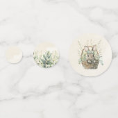 Green Bunny und Eukalyptus Konfetti (Rückseiten)