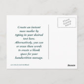 Green Buoy Postkarte (Rückseite)