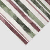 Green Burgundy Stripes Weihnachten Seidenpapier (Ausschnitt)