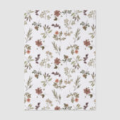 Green Burgundy Wildflower Seidenpapier (Vorderseite)