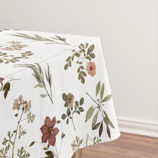 Green Burgundy Wildflower Tischdecke (Beispiel)