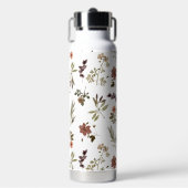 Green Burgundy Wildflower Trinkflasche (Vorderseite)