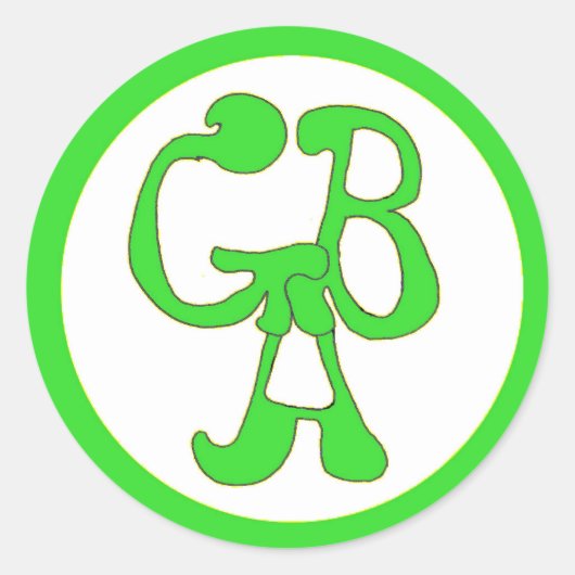 Green Bus Adventures - GBA - Green Sticker (Vorderseite)
