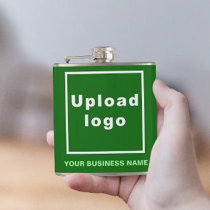 Green Business Brand auf Vinyl Wrapped Flask Flachmann